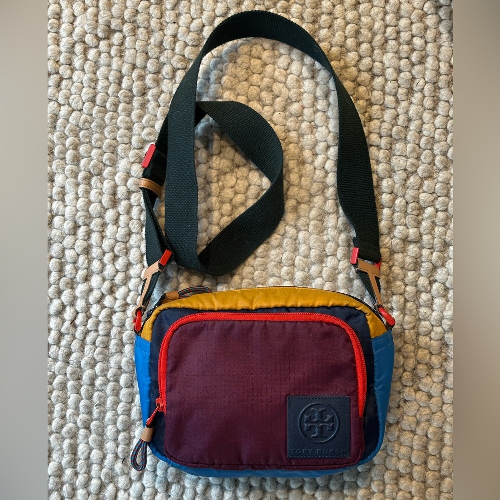 Tory Sport Colorblock Crossbody Bag - Red, Blue, Yellow - Picture 2 of 8